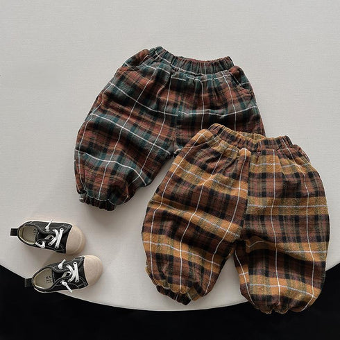 Cashmere Warm Plaid Pants